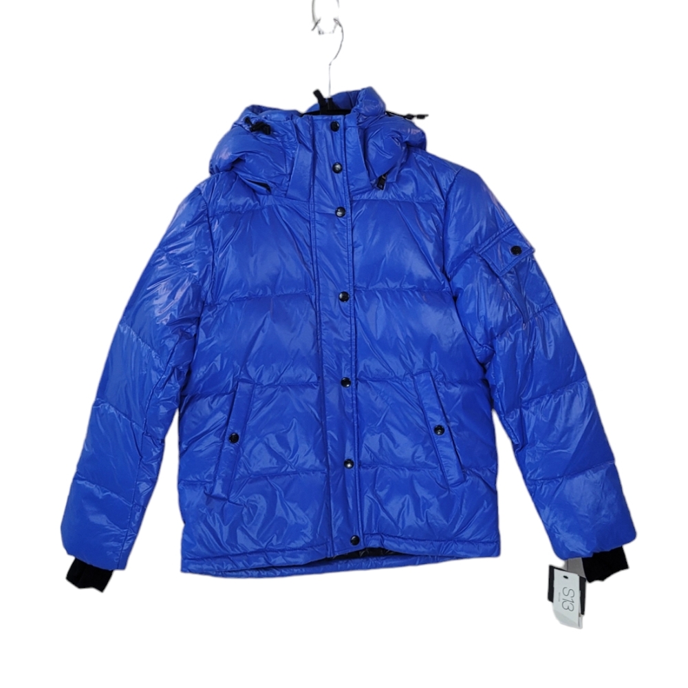 S13 Blue Ella Down Puffer Coat Size S